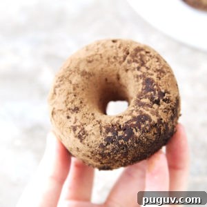 chocolate avocado baked mochi donut