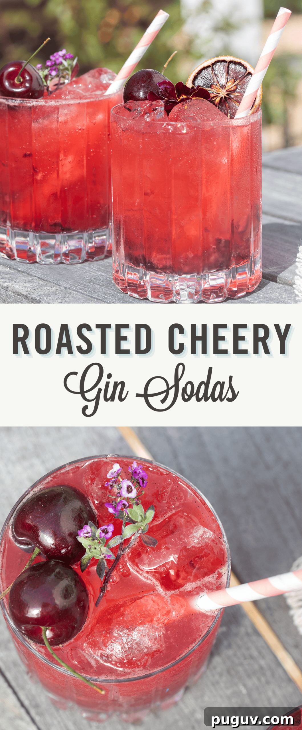 Roasted gin sodas made with fresh lemon juice and soda water.