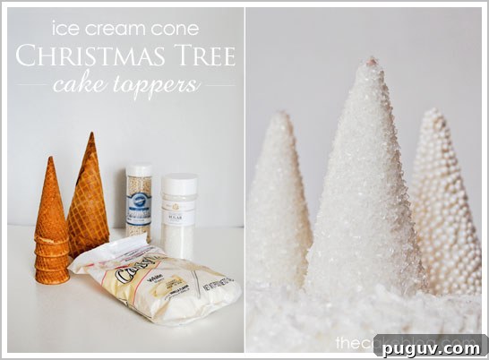 Christmas_TIce Cream Cone - Sparkling Christmas Trees Christmas_TIce Cream Cone - Sparkling Christmas Trees