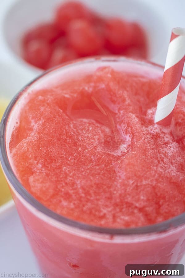 Homemade Cherry Slush