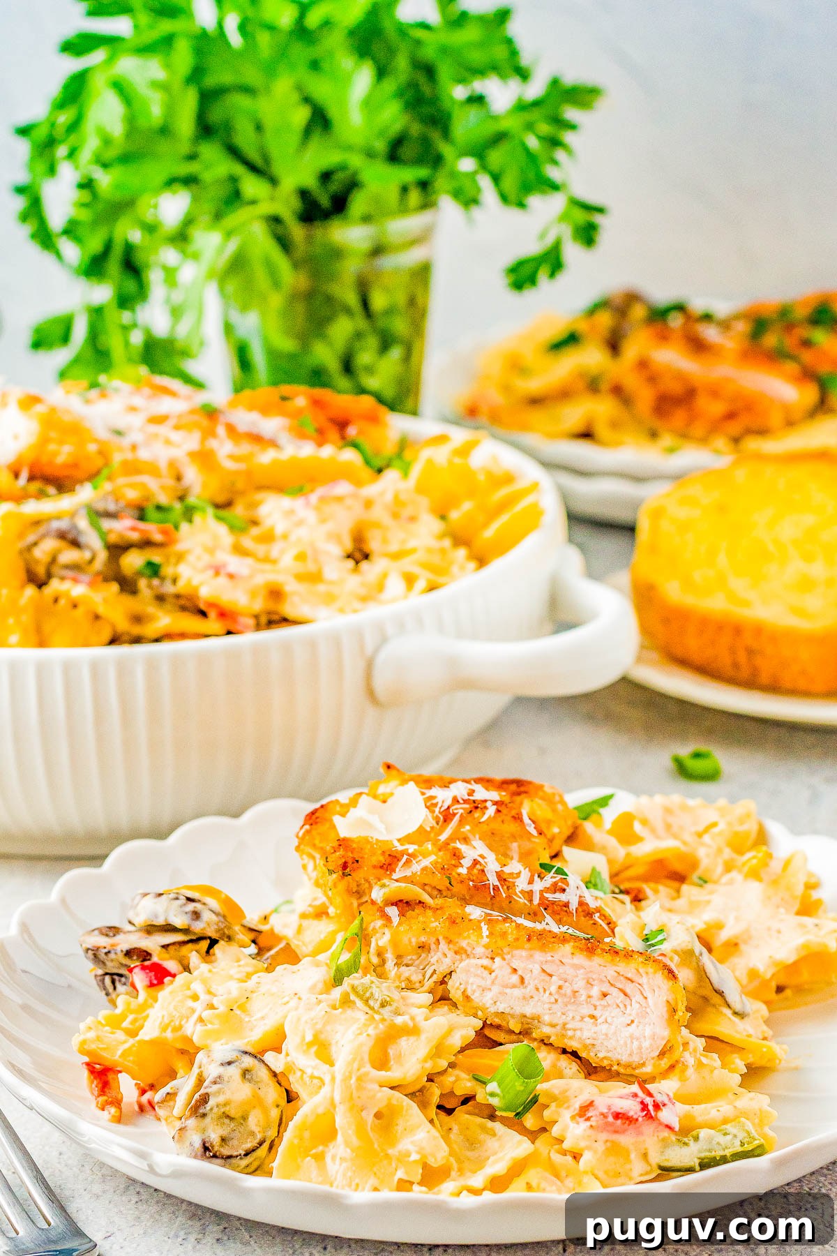 Creamy Cajun Chicken Pasta.