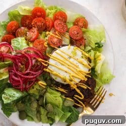 Southwest Black Bean Burger Bowl with Avocado Salsa 10 img 98019 10