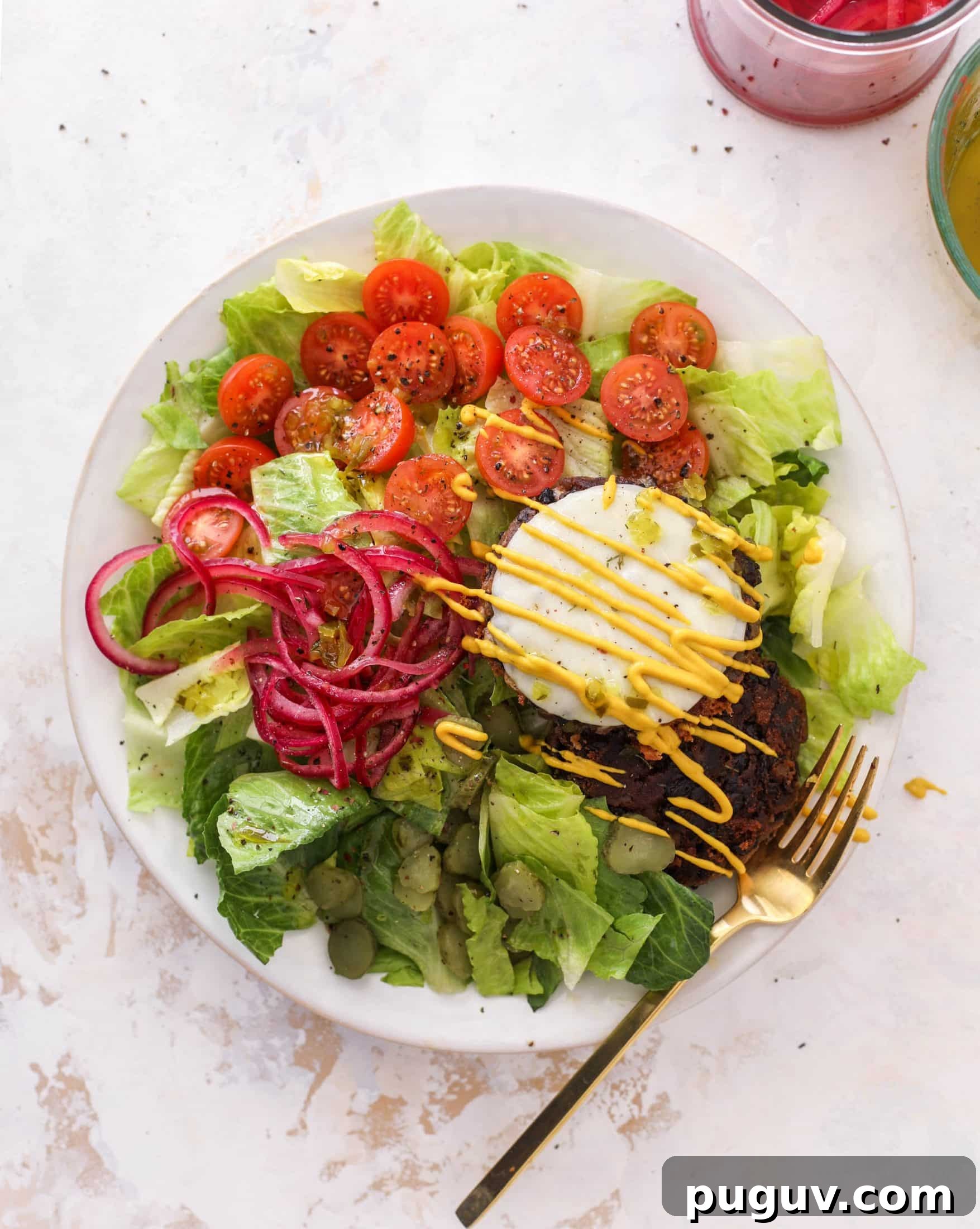 Southwest Black Bean Burger Bowl with Avocado Salsa 7 black bean burger bowls