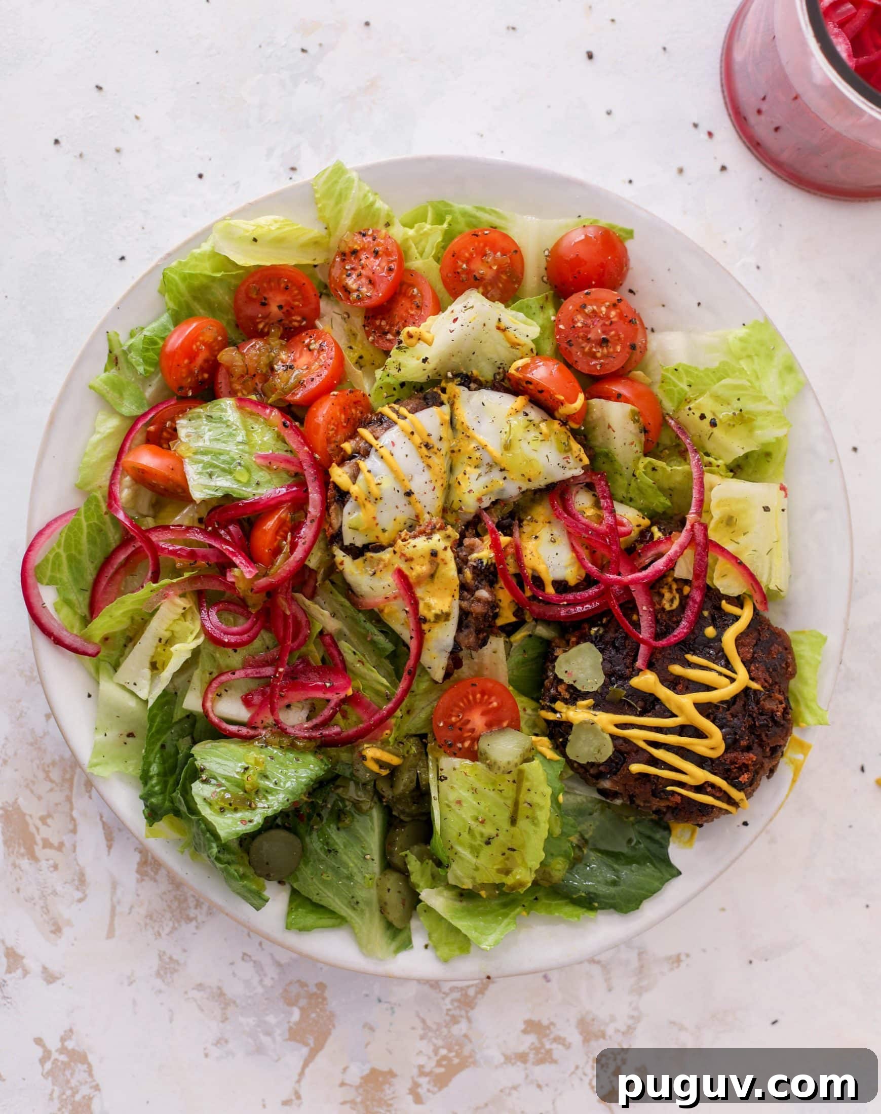 Southwest Black Bean Burger Bowl with Avocado Salsa 8 black bean burger bowls