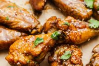 Oven-Baked Honey Garlic Chicken Wings