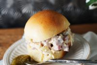 Classic Cuban Ham Salad with Pickles and Creamy Dressing