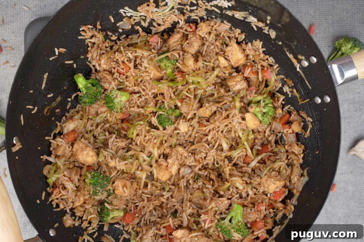 Ready teriyaki chicken fried rice.