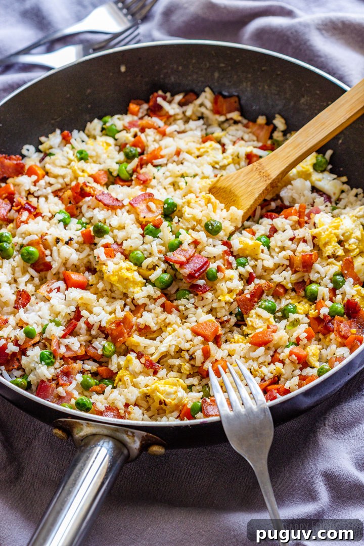 Homemade Bacon Fried Rice