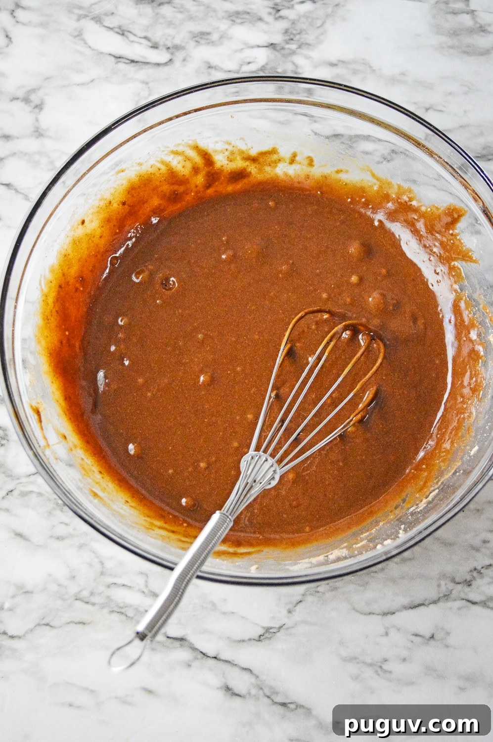 brownie batter in a bowl
