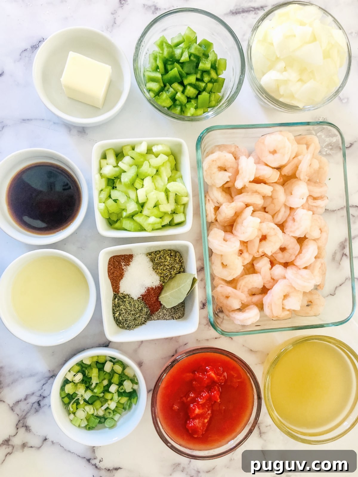 ingredients for shrimp creole