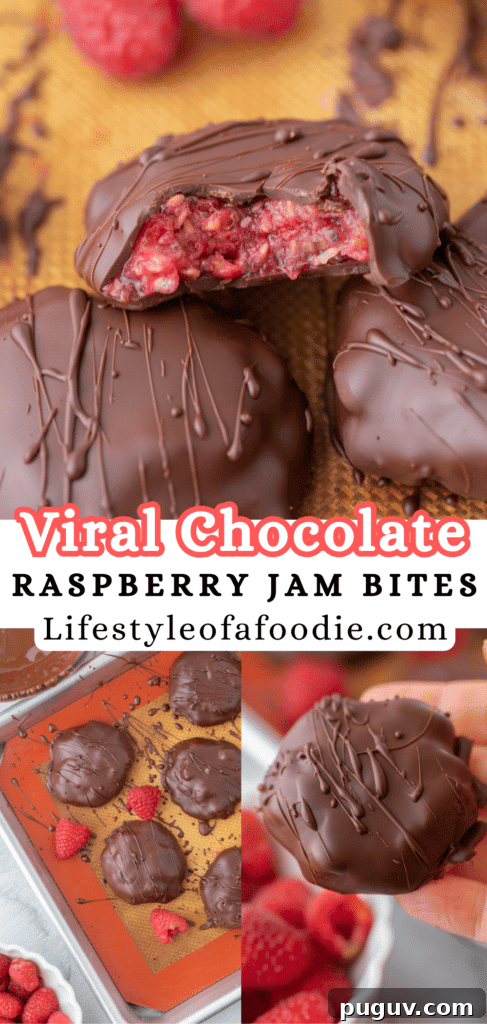 Chocolate Raspberry Jam Bites 