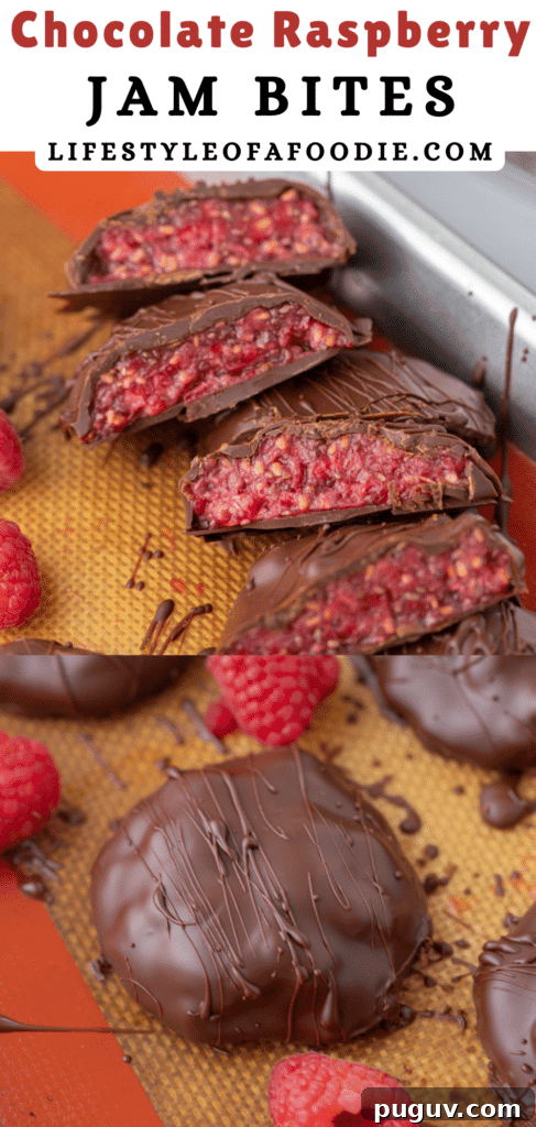Chocolate Raspberry Jam Bites 