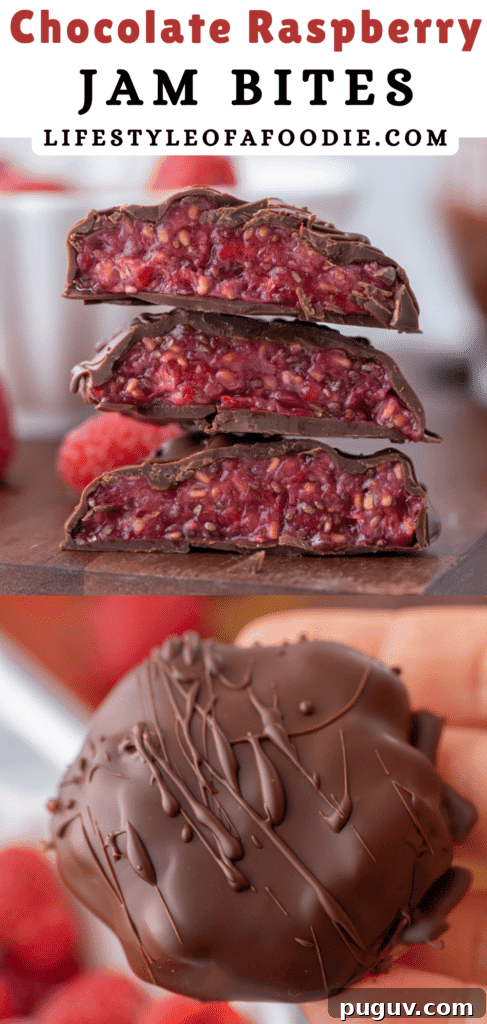 Chocolate Raspberry Jam Bites 